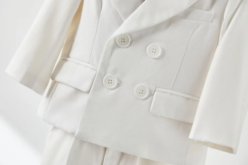 White Formal Boys Blazer Set