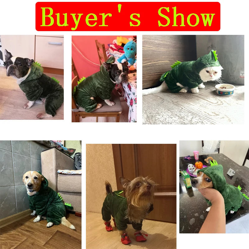 Soft Warm Fleece Dog Jumpsuit