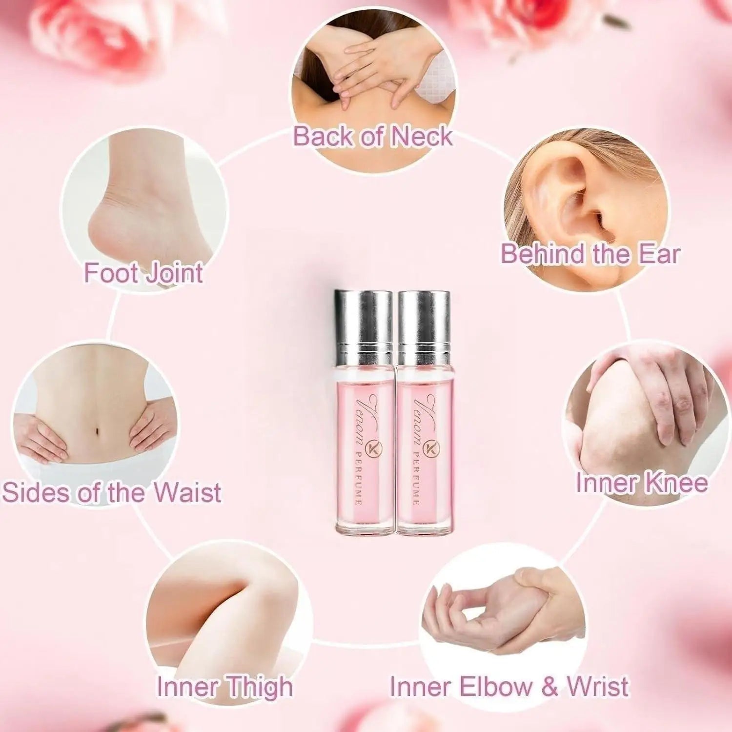 Roll-On Pheromone Perfume - Exohormone Parfum Fruity Floral Scent, Long-Lasting Fragrance, Alcohol-Free, Essential for Dates