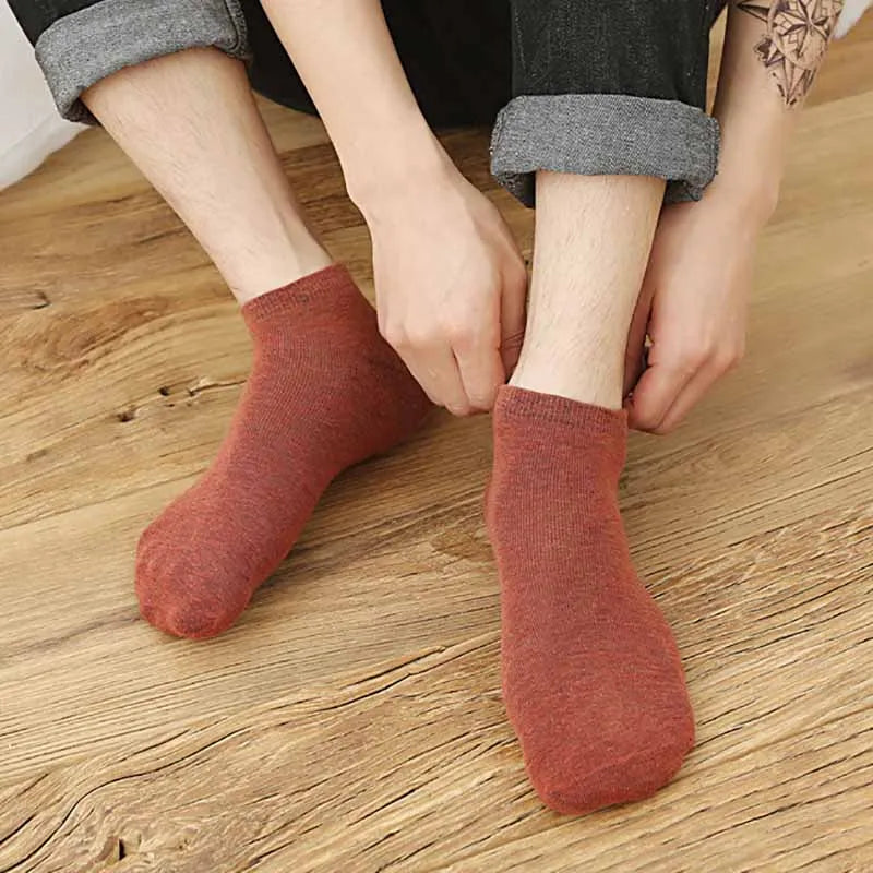 Men’s Cotton Ankle Socks 5-Pair Pack