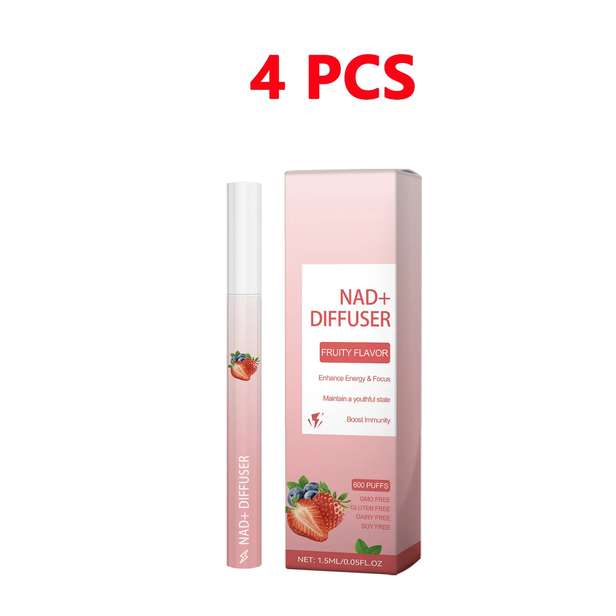 Herbal Energy Stick Aromatherapy Pen - Boost Focus, Relieve Fatigue, Improve Vitality & Breathing NAD+ Diffuser Relax Energy Pen