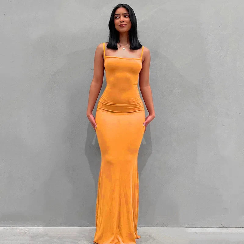 Elegant Mermaid Evening Maxi Dress