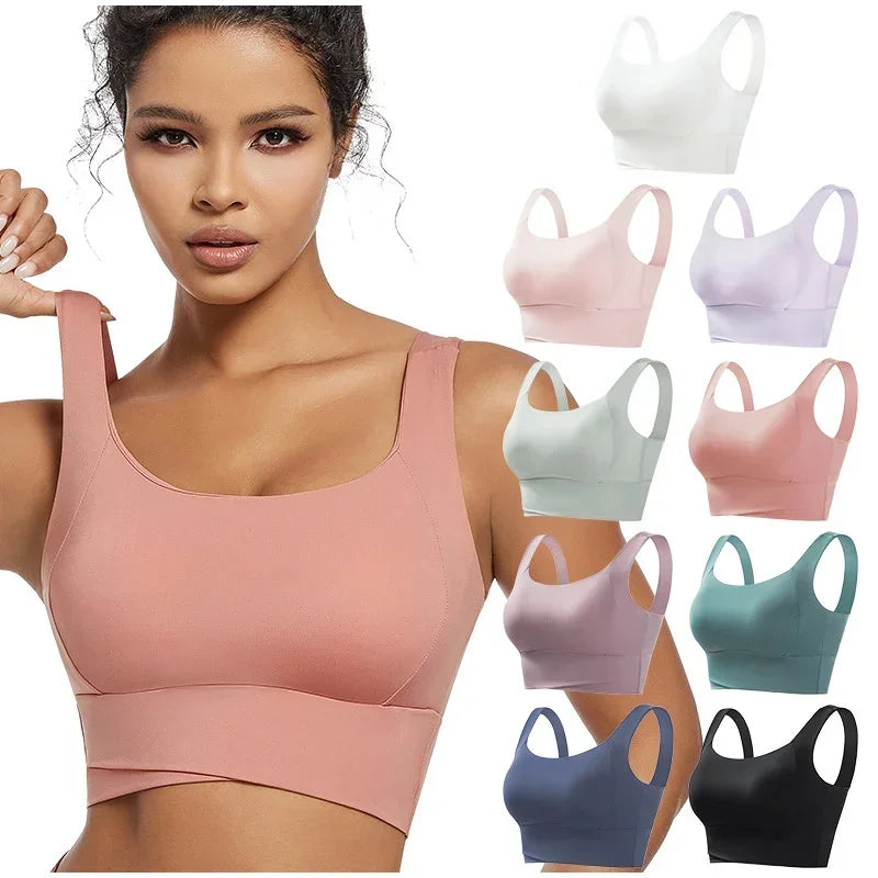 High Impact Sports Bras For Women High Support Padded Sports Bra Workout Fitness Crop Top For Women Racerback Bra For Yoga