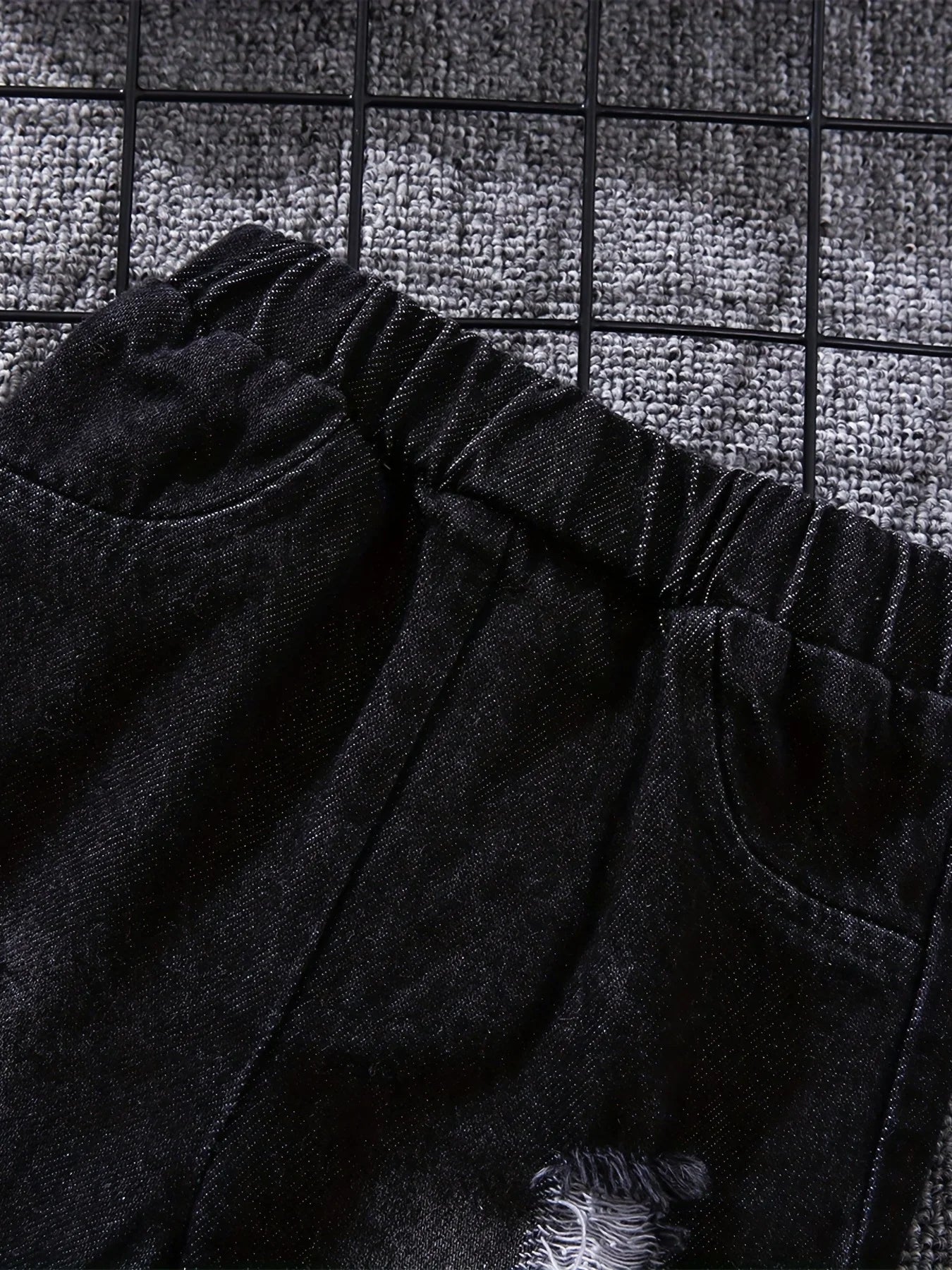 Tartan Polo Denim Outfit Set
