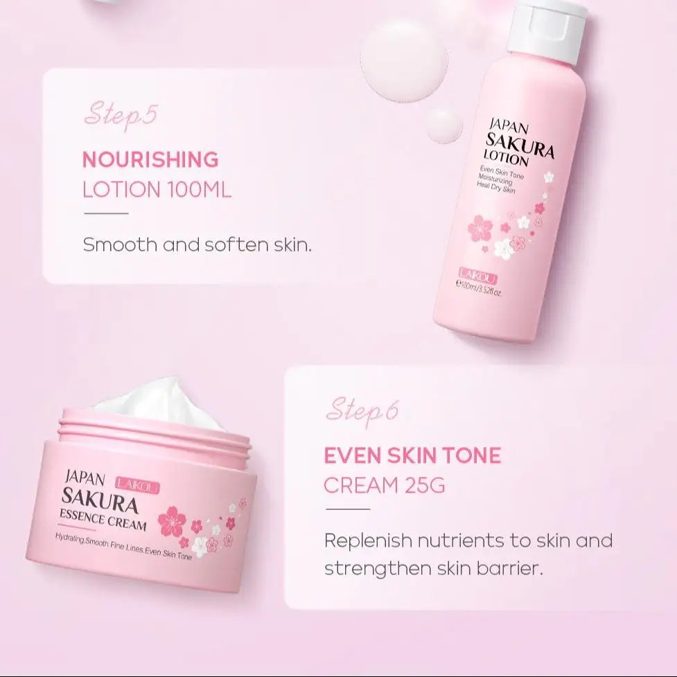 Sakura Complete Skincare Collection Set