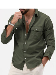 Multi Pocket Workwear Shirt Men