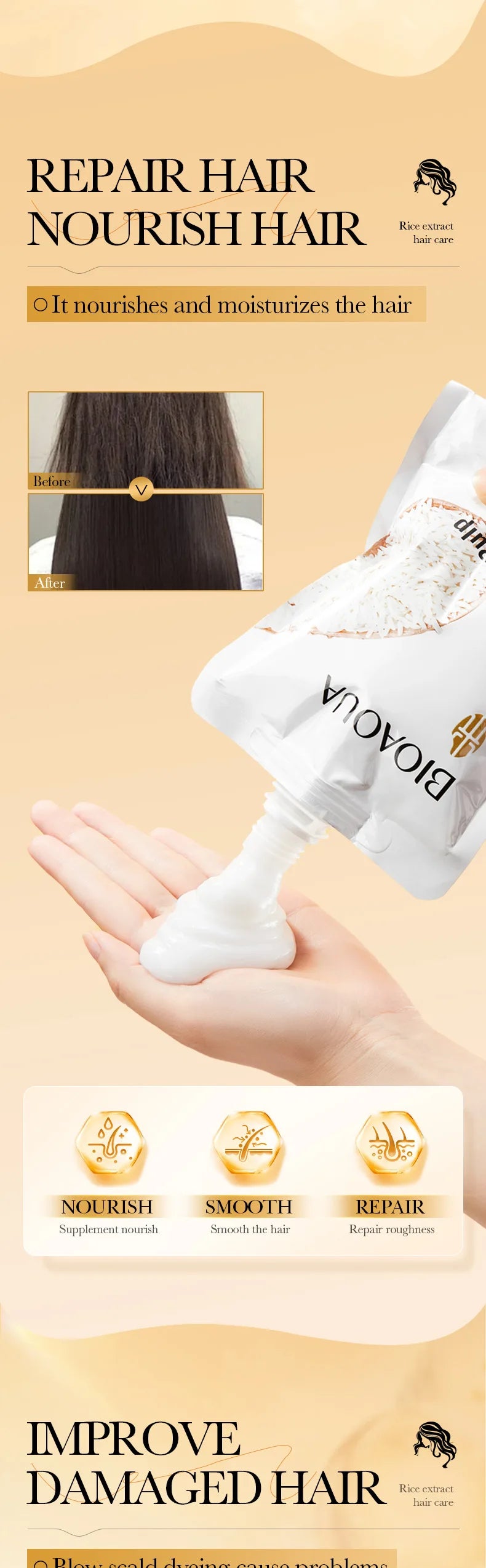 Rice Keratin Instant Repair Mask