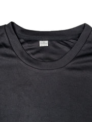 Men's letter-print T-shirt - Casual round-neck short-sleeved shirt - Striped sleeve sport shirt - Fashion T-shirt