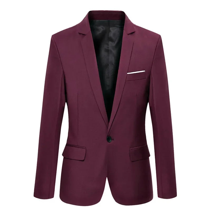 Slim Fit Formal Business Blazer