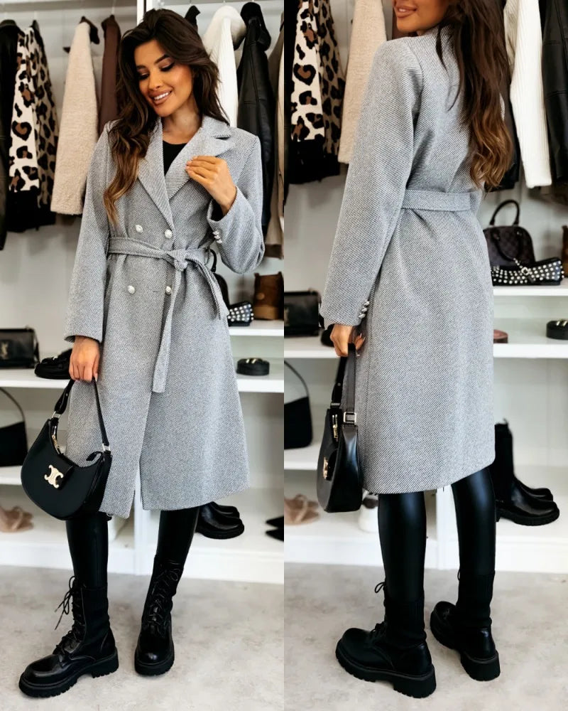 Vintage Double Breasted Wool Trench