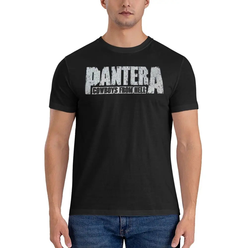 White Band Graphic Cotton Tee