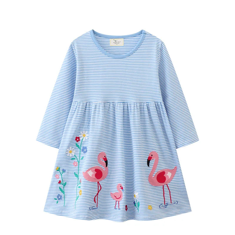 Butterfly Polka Princess Girls Dress