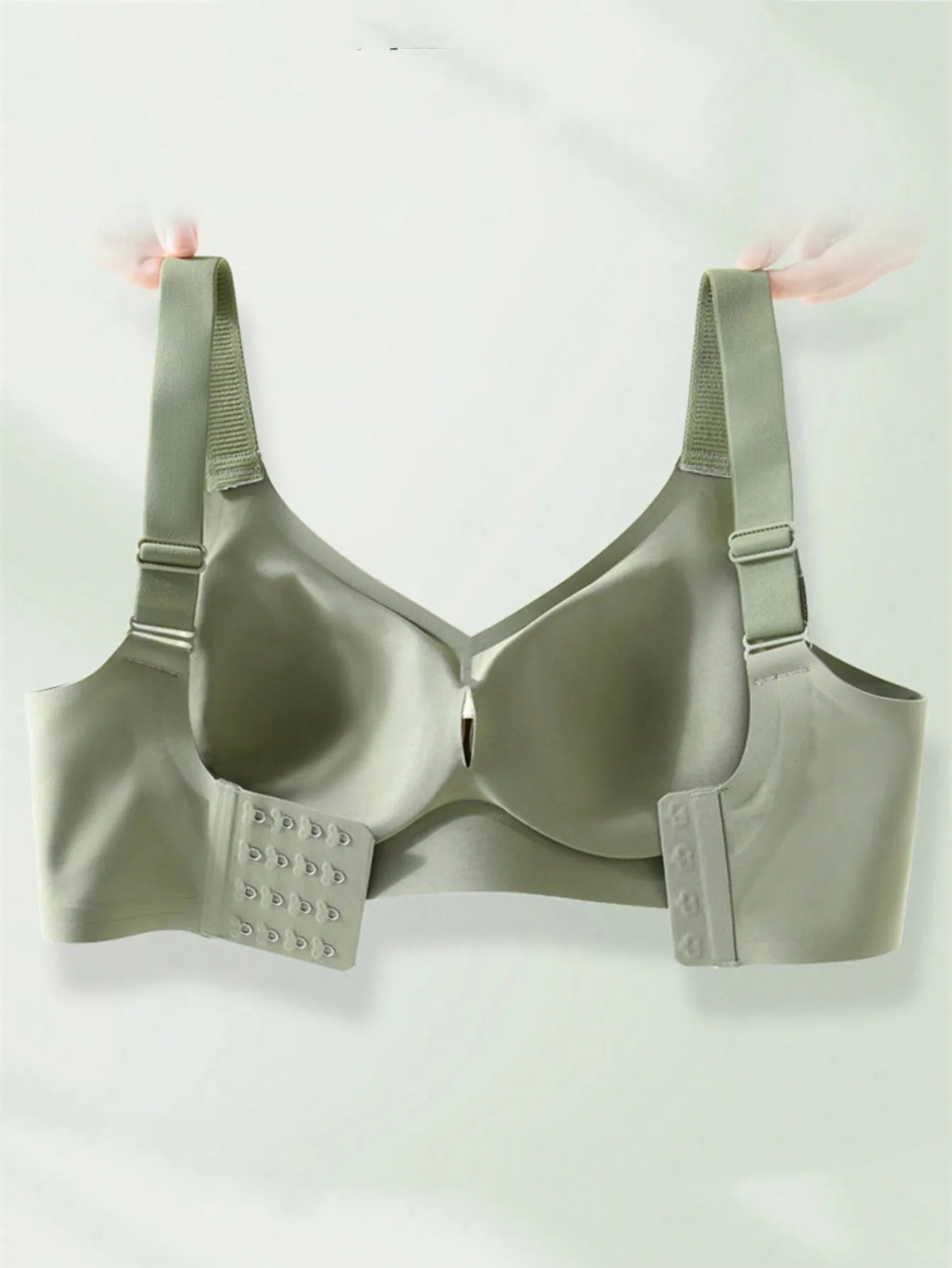 3pcs/Set Wireless Sports Seamless Bras For Large Bust, Minimizing Lifting Effect, Thin Padding, Plus Size