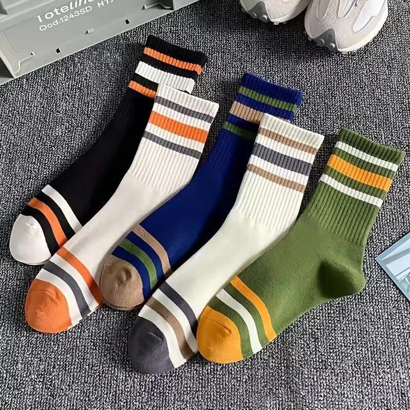Striped Casual Men Sock Pack