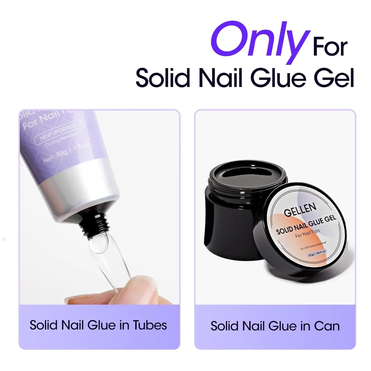 Nail Glue Remover 40ML for Press on Nails False Tips Non Acetone Gentle Nail Care Remover Supplies Solution Manicure Supply