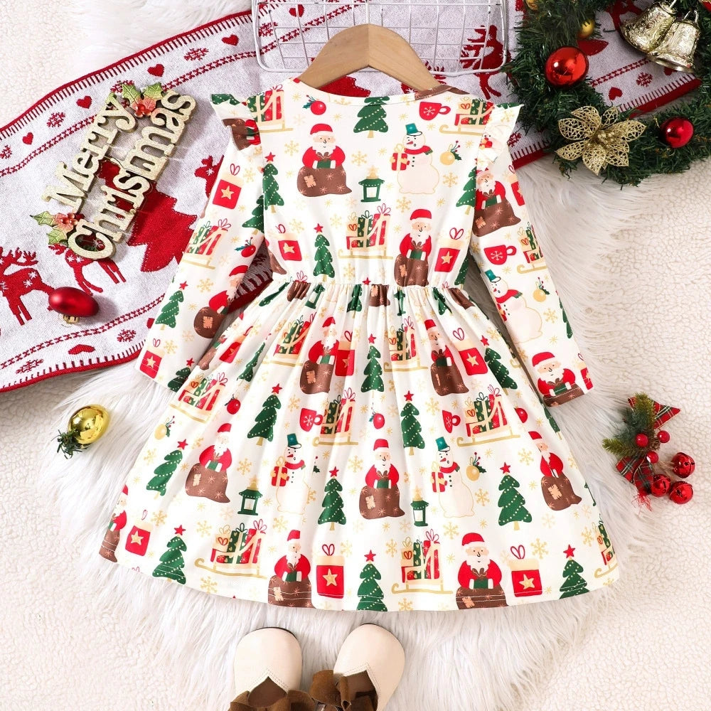 Winter Party Girls Dress Outfit