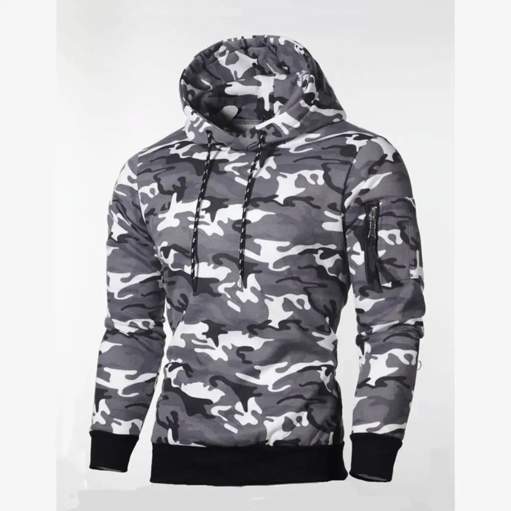 Outdoor Casual Tracksuits Mens Hoodies Military Army Tactical Combat Hoody Pullover Tops Camouflage Hunting Fishing Sweatshirts