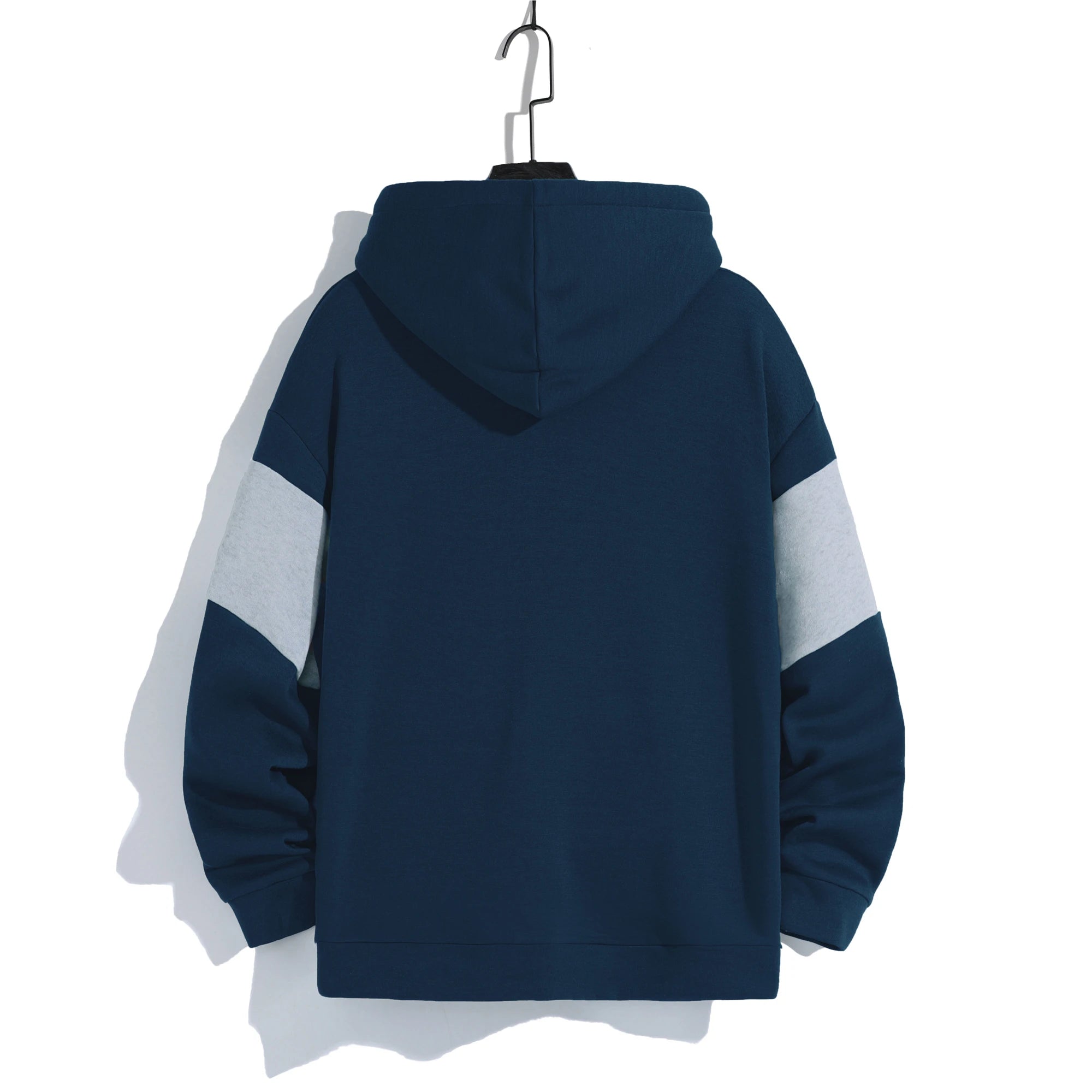Men's patchwork color hoodie light fleece hoodie long sleeve hoodie sports hoodie
