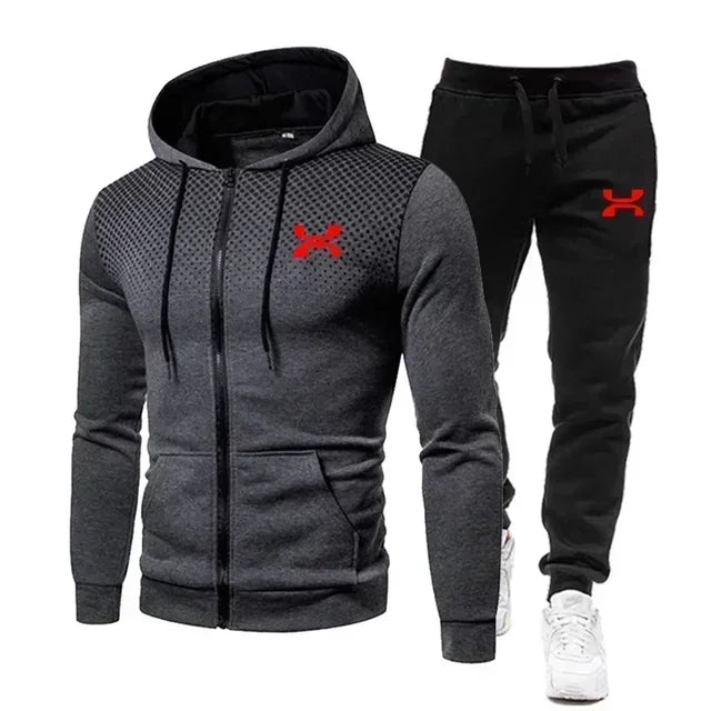 2025 Fashion Tracksuit For Men Hoodie Fitness Gym Clothing Men Running Set Sportswear Jogger Men'S Tracksuit Winter Suit Sports