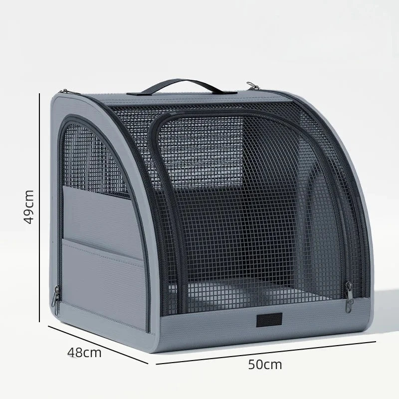 Pet Car Portable Dog Kennel Foldable Scratch Resistant Breathable Cat Bag for Outdoor Use Pet Cat Backpack Carrier