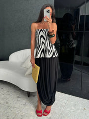 Irregular Skirt for Women Spring Summer New Elegant Street Style Skirt Women's Fashion Loose Ruched Draped Side Split Maxi Skirt