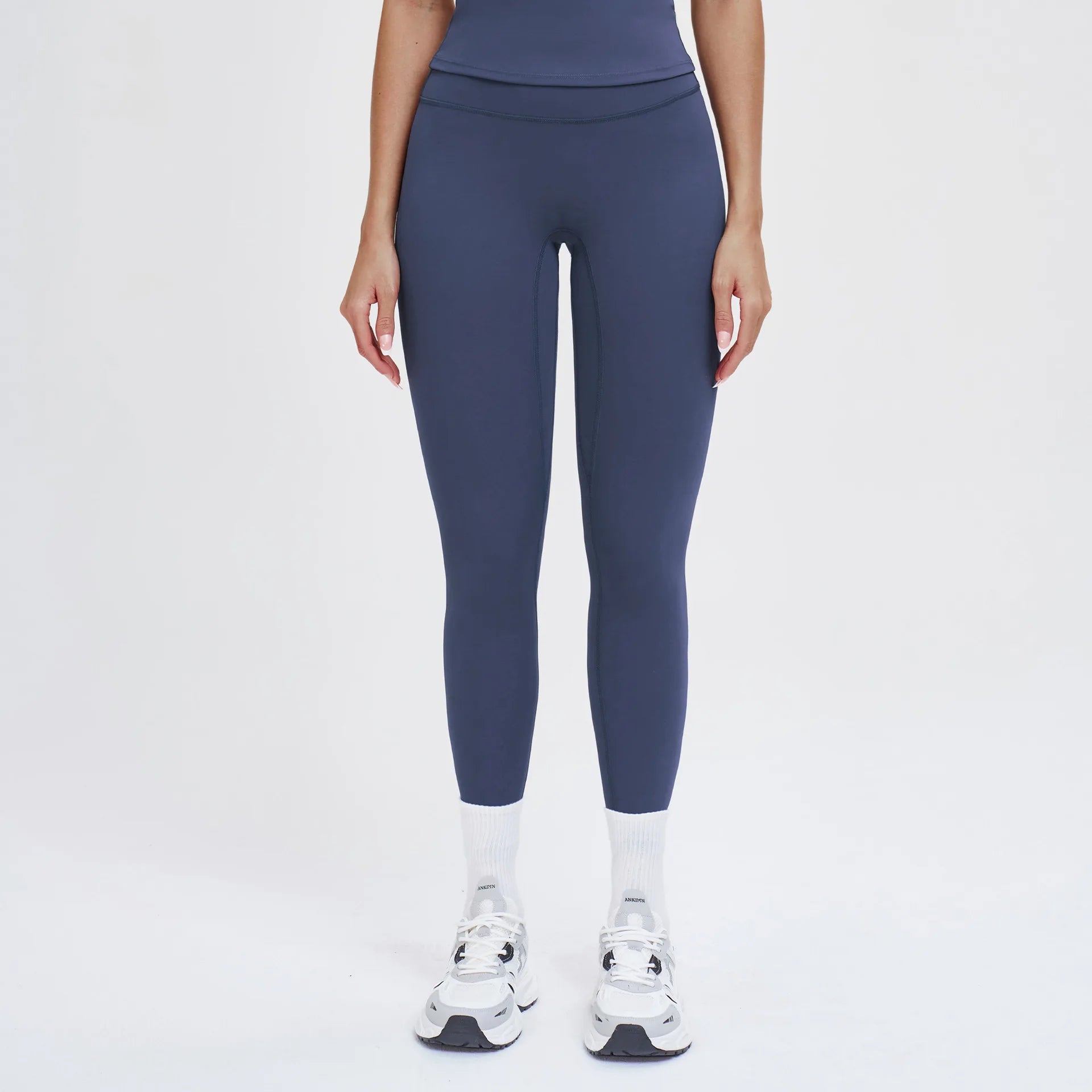 Fitness Leggings High Rise Hip Lift Brushed Soft Material For Ladies Outdoor Elastic Slim Fit Outer Wear Sports Tight Pants