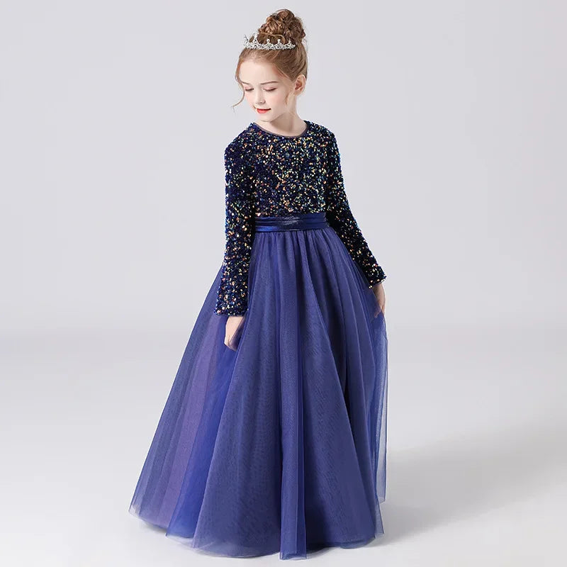 Classic Girls Chiffon Ball Gown