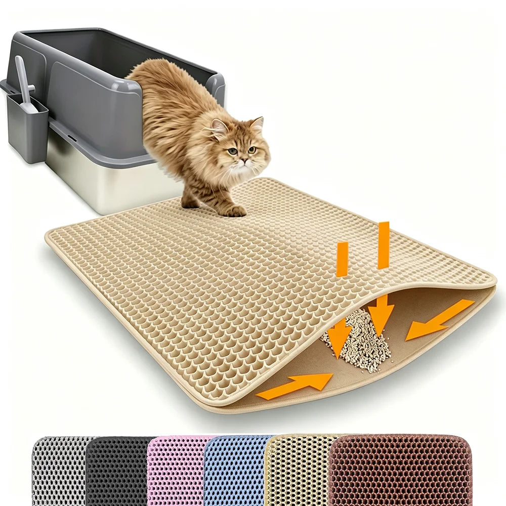 Double Layer Non-Slip Litter Mat