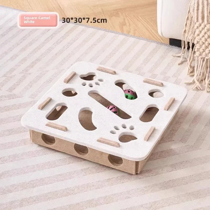 Felt Puzzle Box Cat Exercise Toy