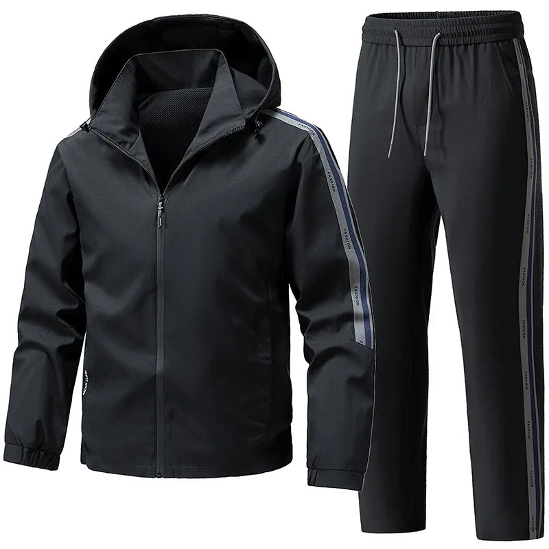 Tracksuits for Man Men's Cardigan Hoodie Set Sportswear 2 Piece Set Casual Running Fitness Suit Windproof Warm Set Sports Suits