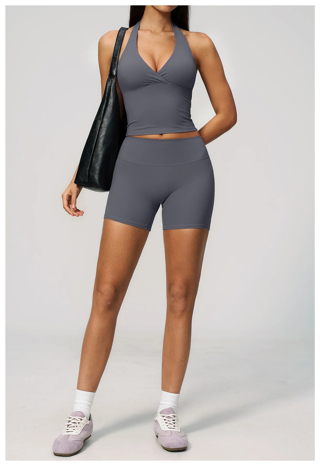 Yoga Outfit Set Fitness Two-Piece Set With No Embarrassing Lines Butt-Lifting Running Shorts Leggings Yoga Suit Athletic Wear