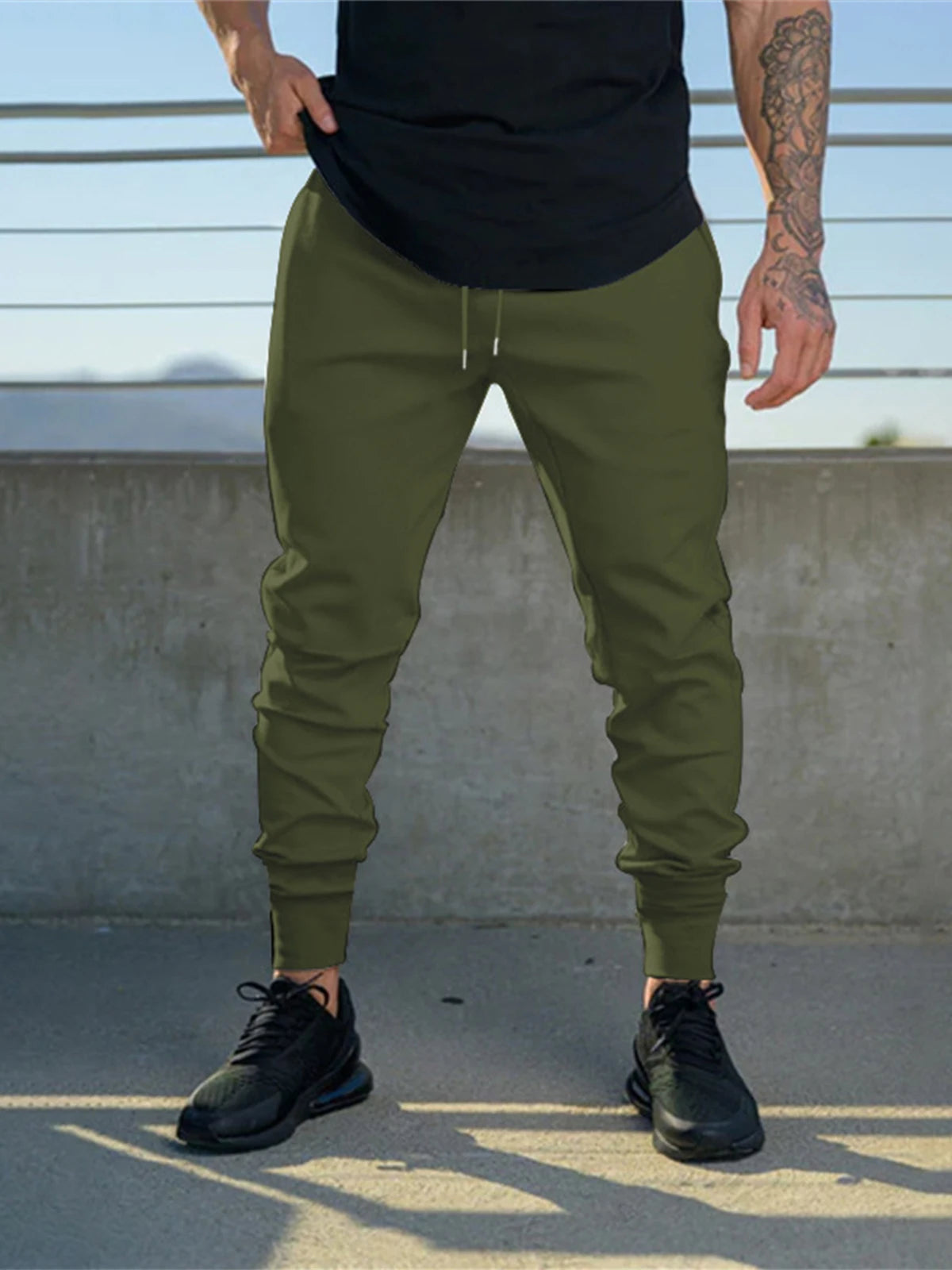 Black Men Sports Pants Running Trousers Workout Jogging Long Pants Gym Sport Joggers for Men Fitness Sweatpants Tracksuits