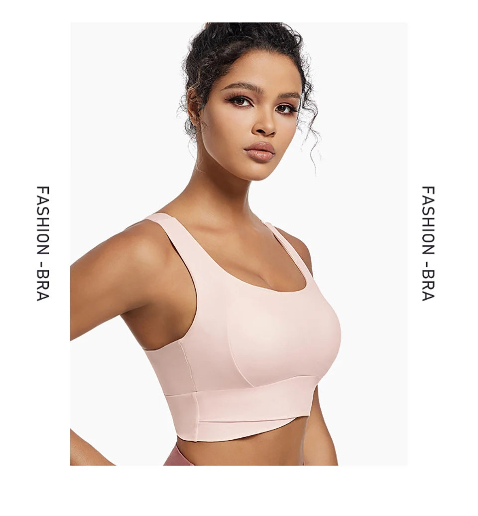 High Impact Sports Bras for Women High Support Padded Sports Bra Workout Fitness Crop Top for Women Racerback Bra for Yoga