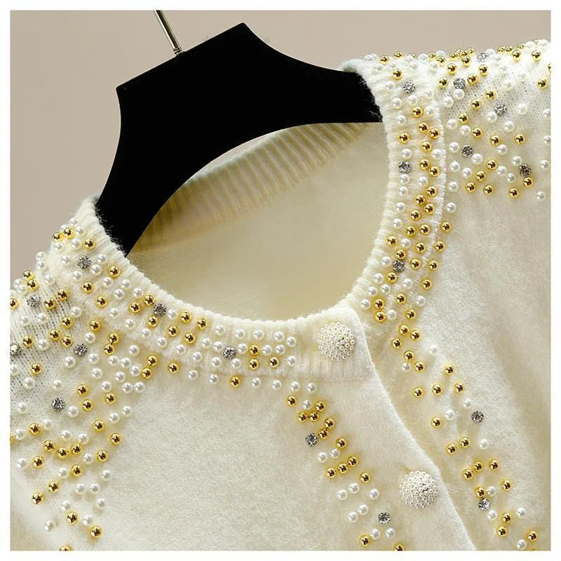 Slim O-Neck Knit Cardigan Sweater