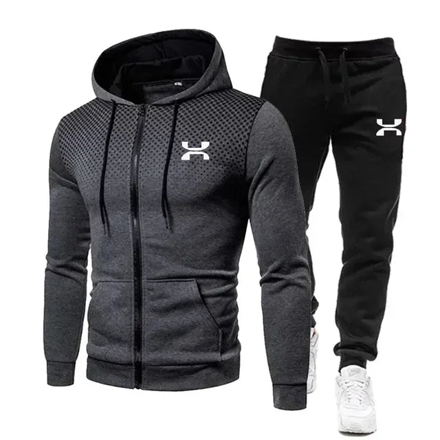 2025 Fashion Tracksuit For Men Hoodie Fitness Gym Clothing Men Running Set Sportswear Jogger Men'S Tracksuit Winter Suit Sports