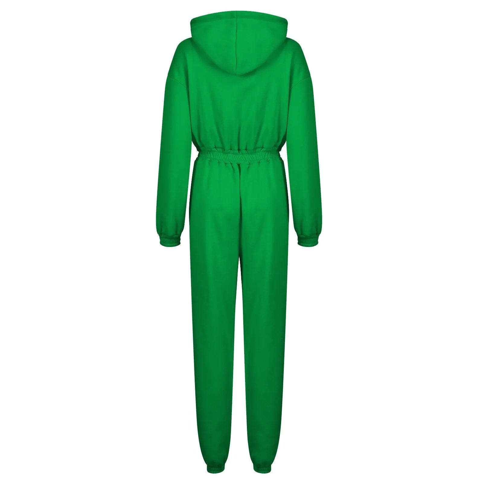 Fleece Hooded Wide Leg Jumpsuit
