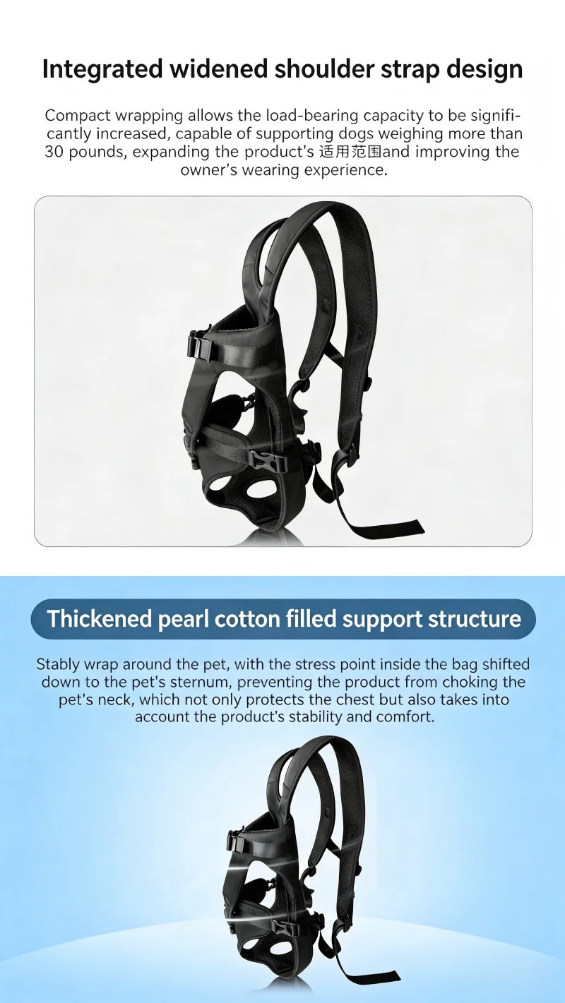 Pet Bag Outdoors Carrying Front-Hugging Large Dog Backpack Convenient Carrying Bag