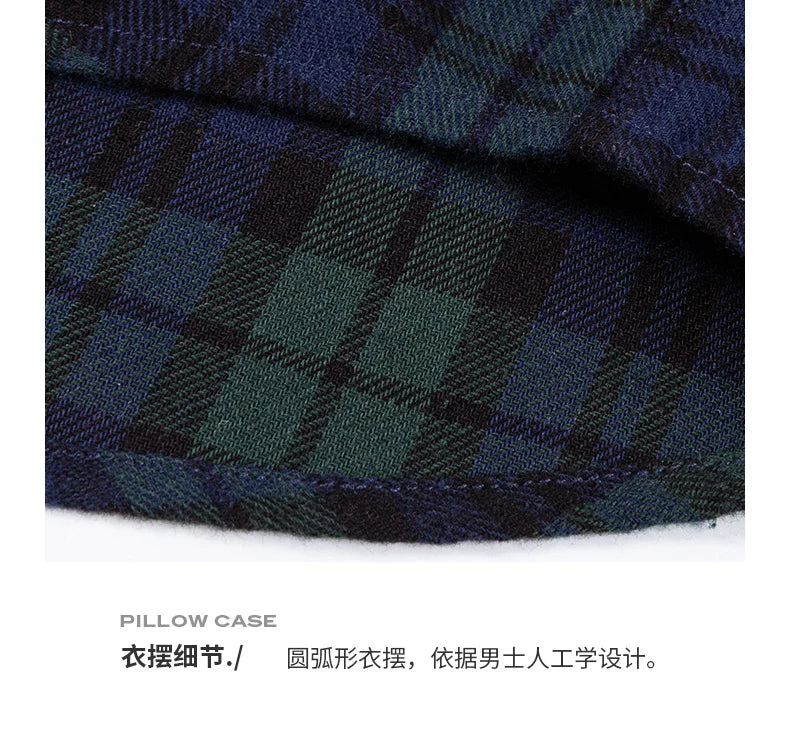 Classic Cotton Plaid Casual Shirt