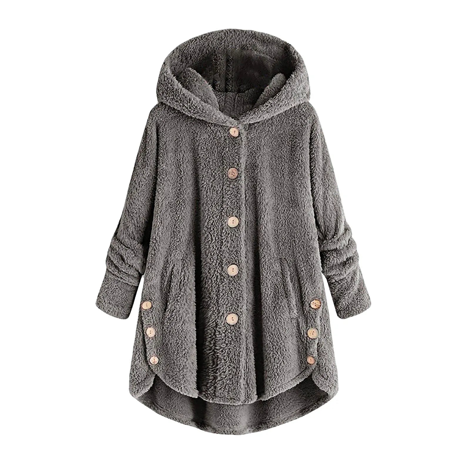 Plush Wool Blend Winter Coat