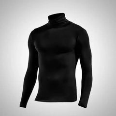 Autumn Winter Mens Turtleneck Sweaters Casual Thermal Long Sleeve Slim Fit Pullovers Stretch Basic Tops Sweatshirt Jumper TShirt