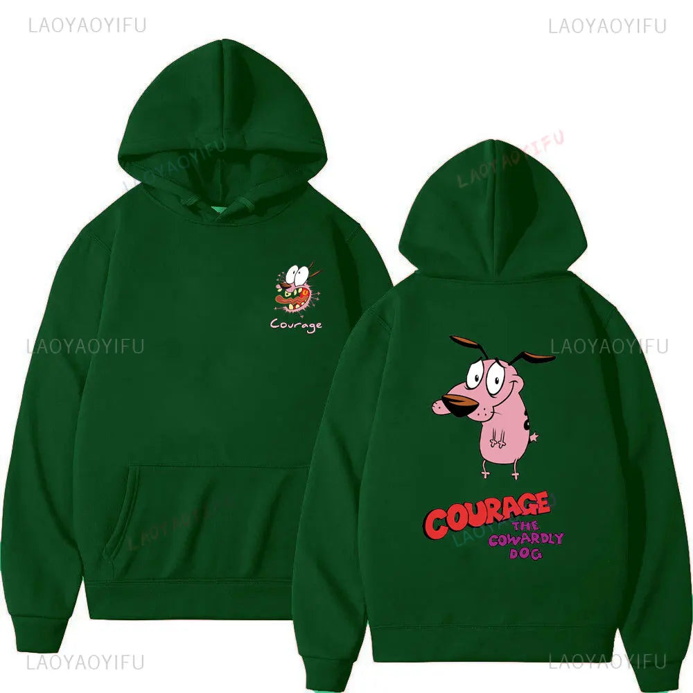Vintage Cartoon Drop Shoulder Hoodie
