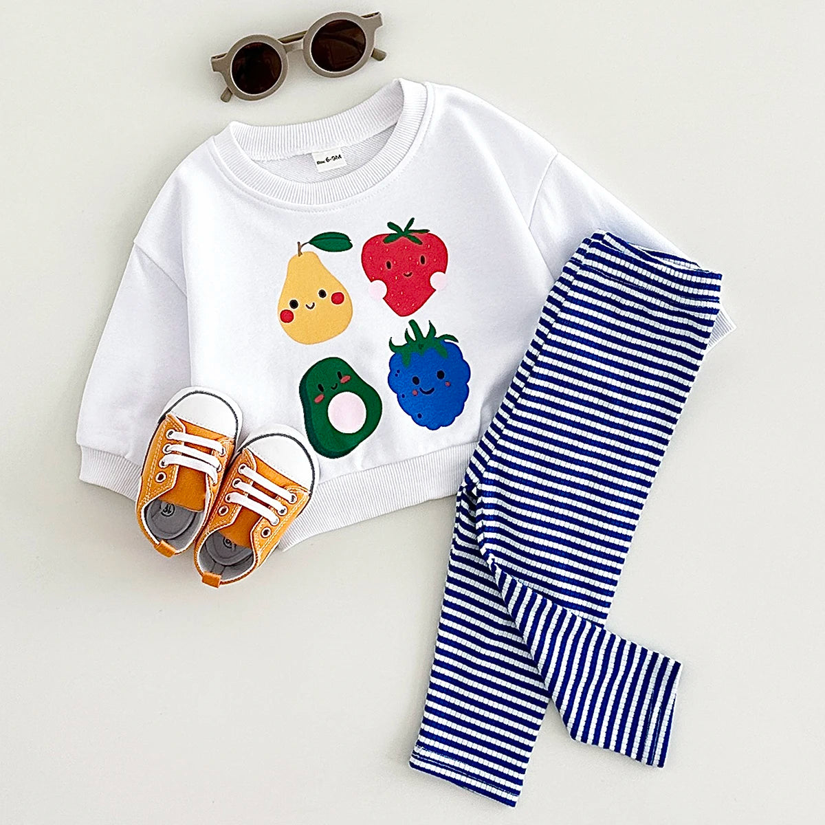 Fruit Print Baby Outfit Set