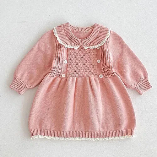 Knitted Princess Party Girls Dress