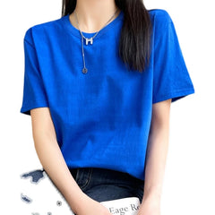 Loose Cotton Summer Tee Women