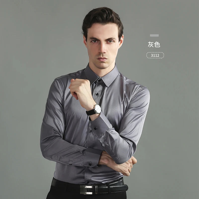 Slim Social Business Shirt Men