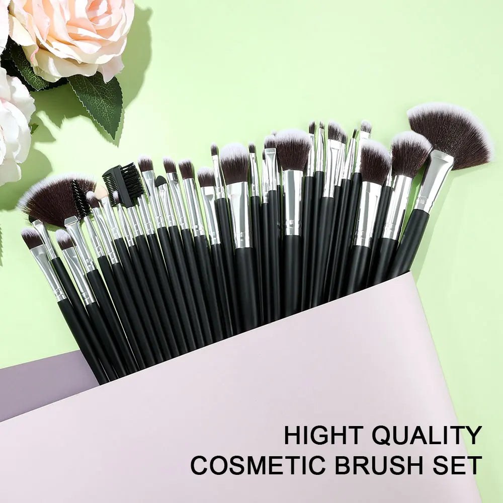 Premium Black 32 Brush Set