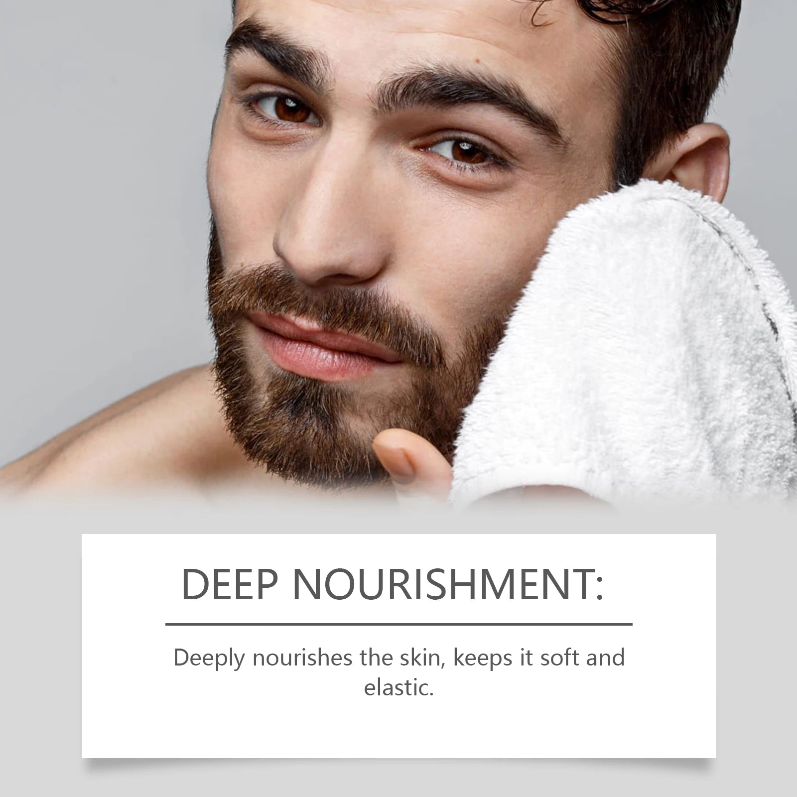 Men's Deep Cleansing Facial Scrub Non-Tight Exfoliating Skin Refreshing Face Care for Men