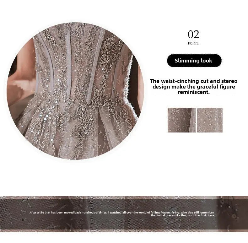 One Shoulder Fairy Style Evening Dress