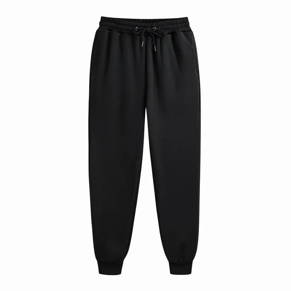 Men's Athletic Trainning Joggers Casual Loose Fit Sweatpants Spring Fall Fleece Lined Pants Elastic Waist Drawstring Trousers