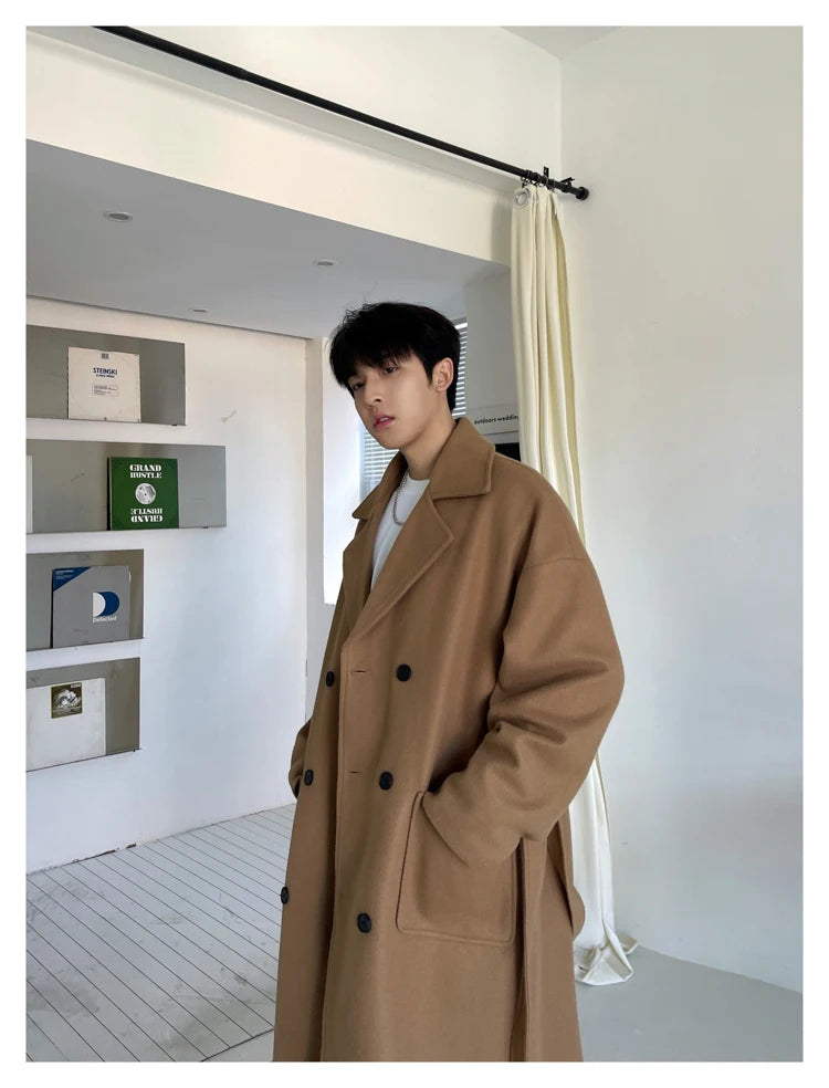 Winter Woolen Long Trench Coat